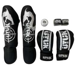 Pack muay thai Utuk Hunter negro blanco