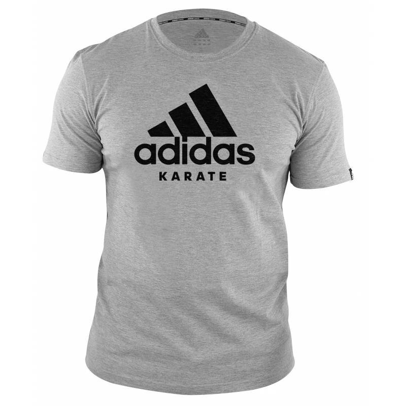 Camiseta Adidas Karate Gris. Tienda artes marciales. Ropa karate